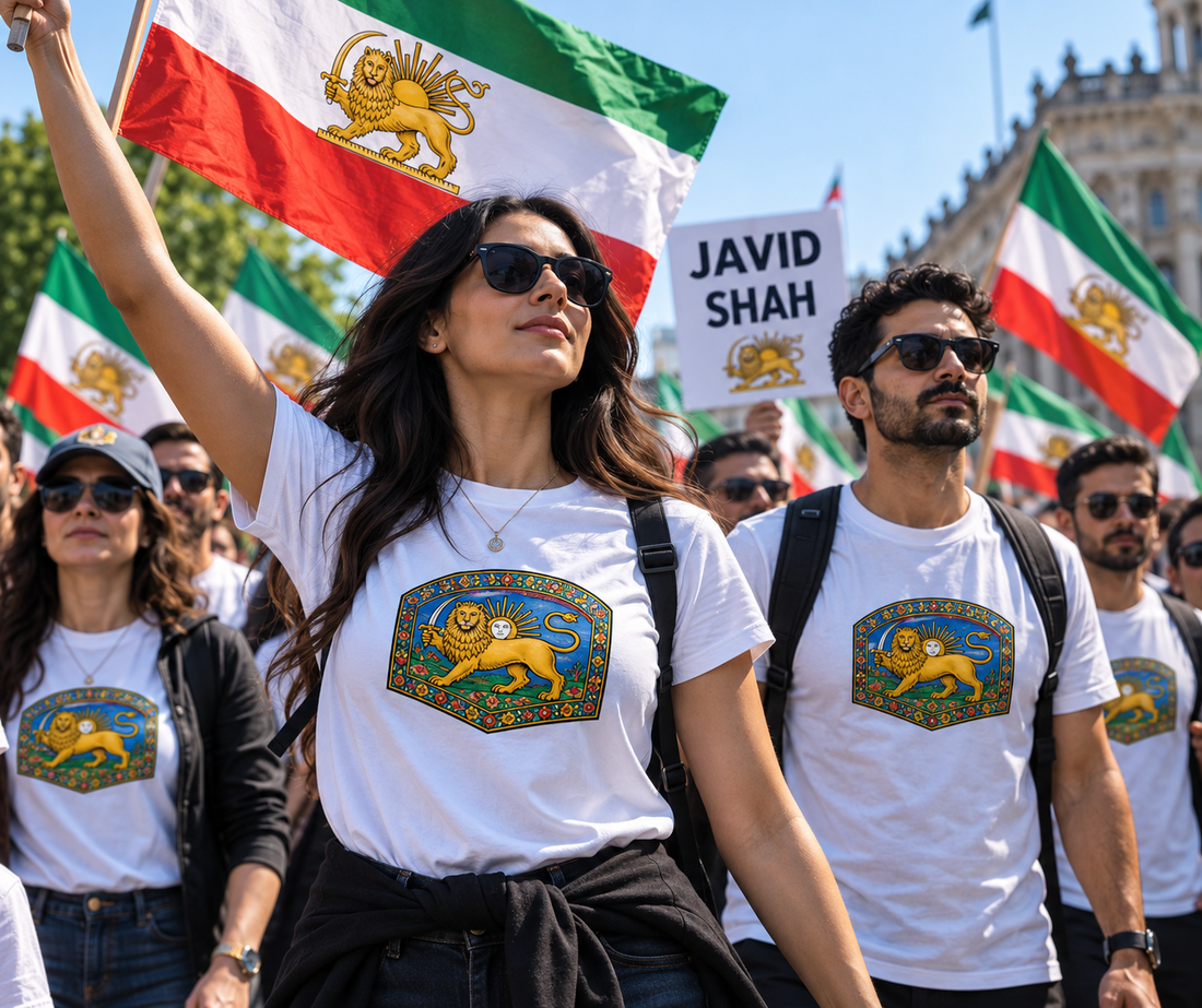 Free Iran Shirt: The Lion & Sun as a Symbol of Iranian Freedom