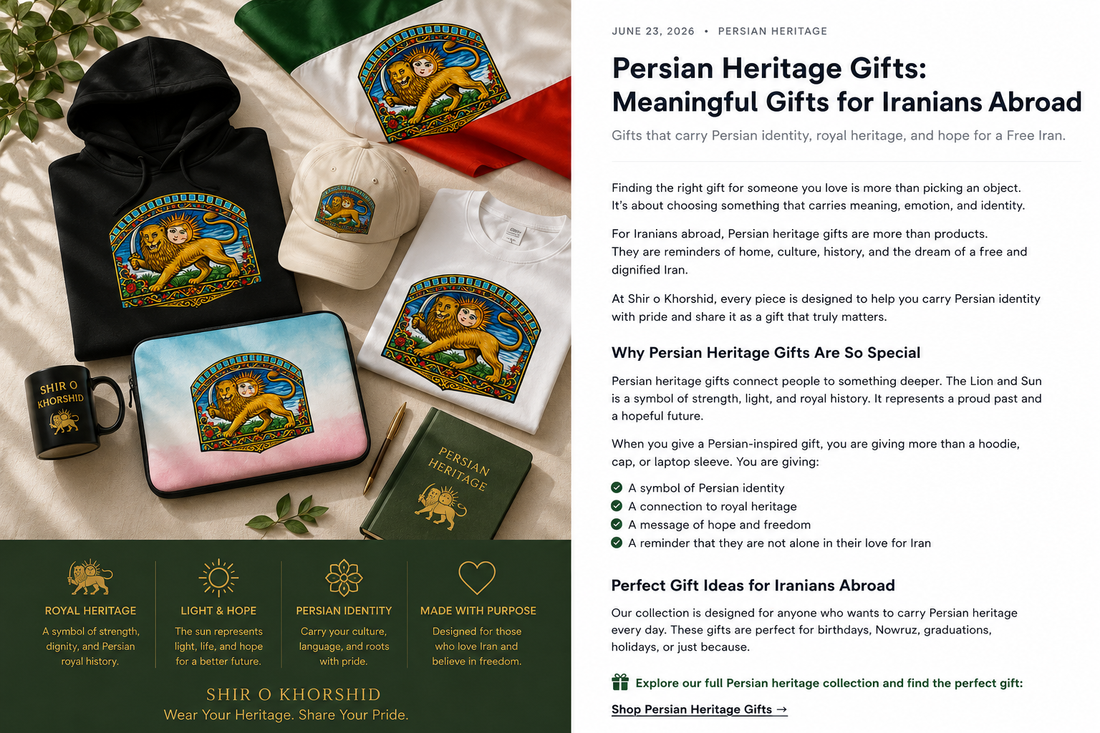Persian Heritage Gifts for Iranians Abroad: Meaningful Gifts That Carry Iran