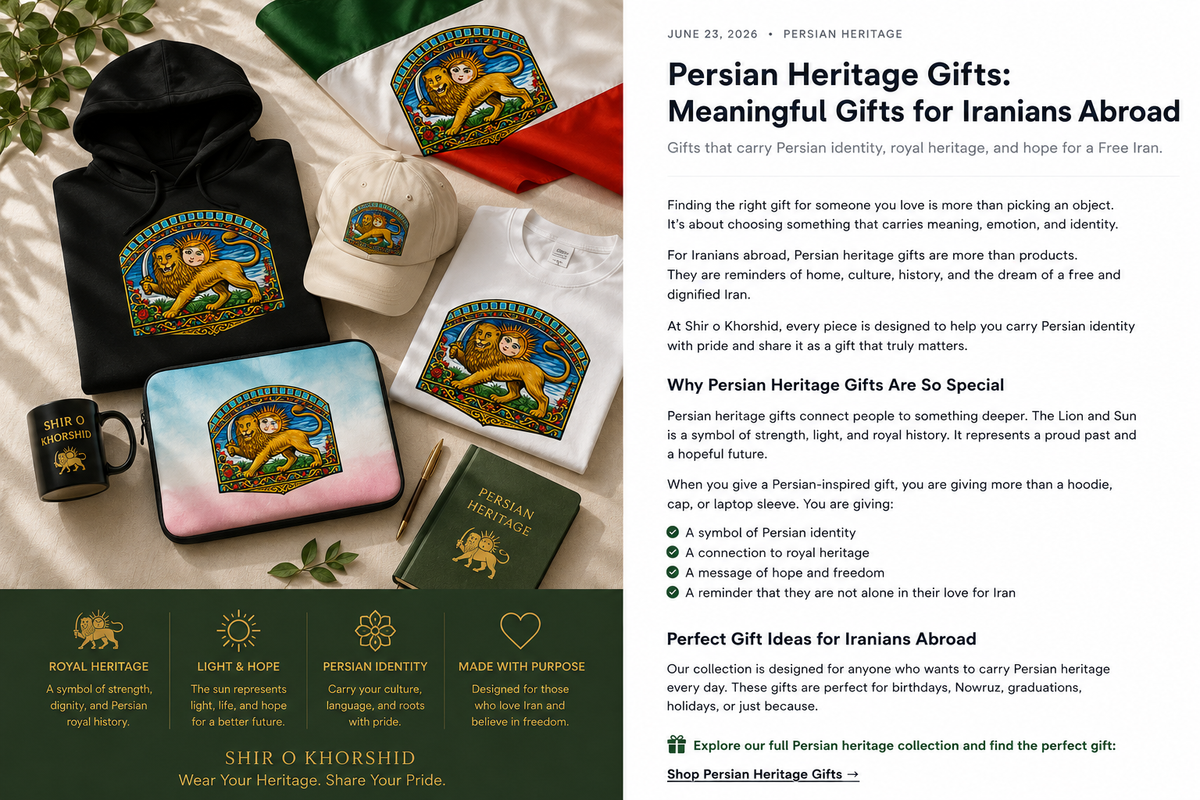 Persian Heritage Gifts for Iranians Abroad: Meaningful Gifts That Carry Iran