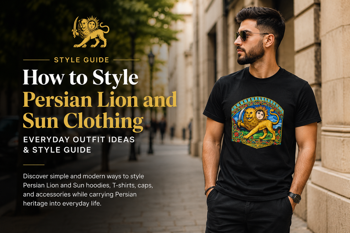 How to Style Persian Lion and Sun Clothing: Everyday Outfit Ideas