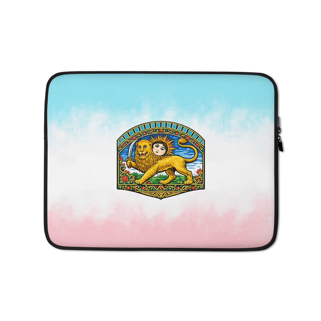 Persian Lion and Sun Heritage Laptop Sleeve – Pastel Edition