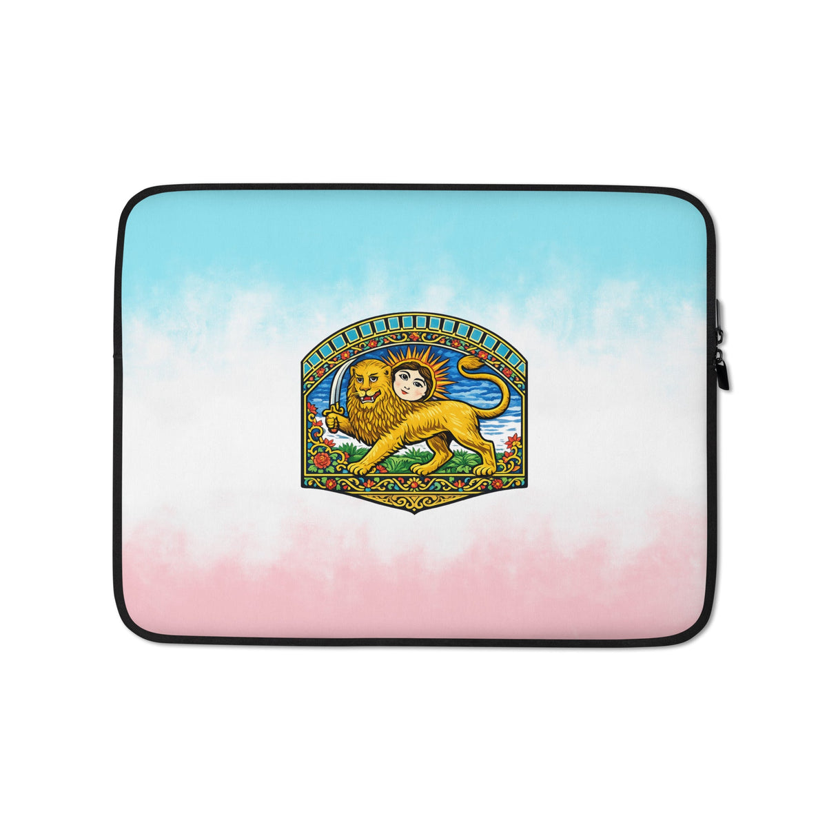 Persian Lion and Sun Heritage Laptop Sleeve – Pastel Edition